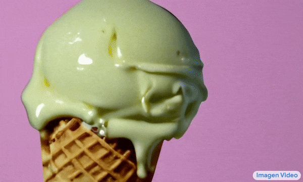 melting ice cream dripping down the cone