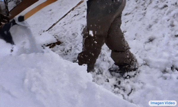 shoveling snow