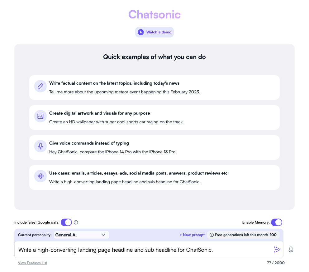 ChatSonic