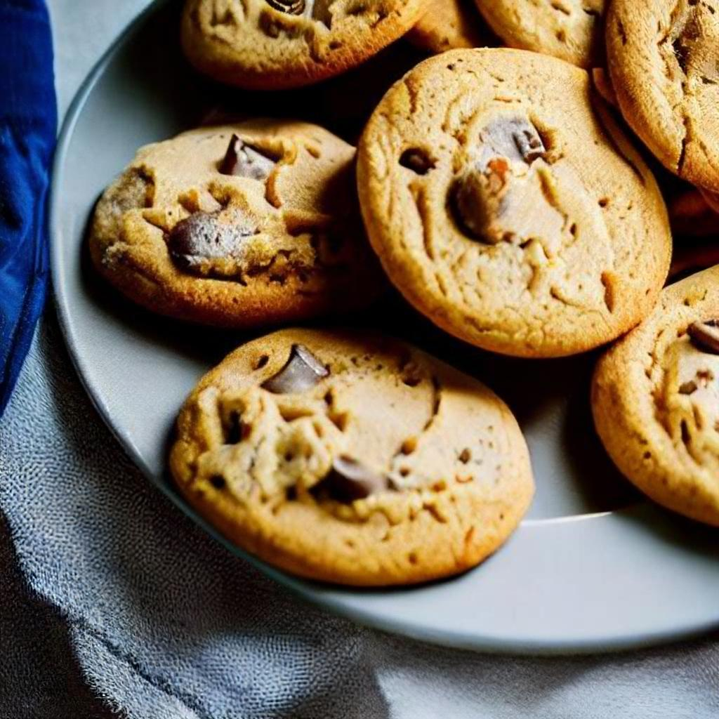 AI-generated image by Hypotenuse AI using the prompt: closeup photograph of a plate of cookies, professional photography, 8k, high resolution, highly detailed
